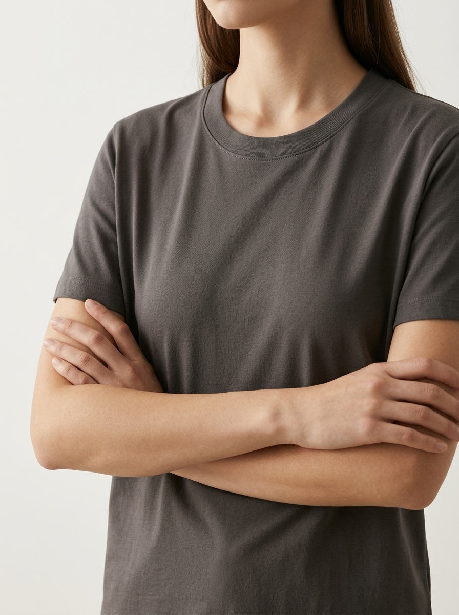 The Everyday Blank Tee — 180gsm Cotton Solid-Color T-Shirt