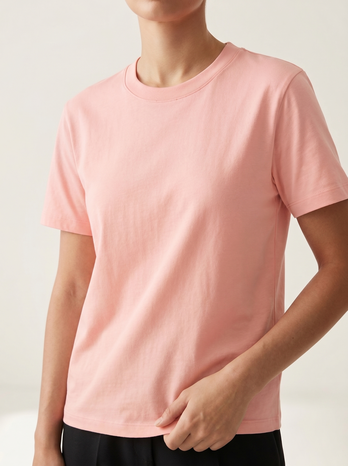 The Everyday Blank Tee — 180gsm Cotton Solid-Color T-Shirt