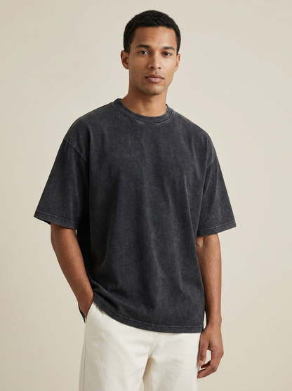 230GSM Washed Oversized Cotton T-Shirt