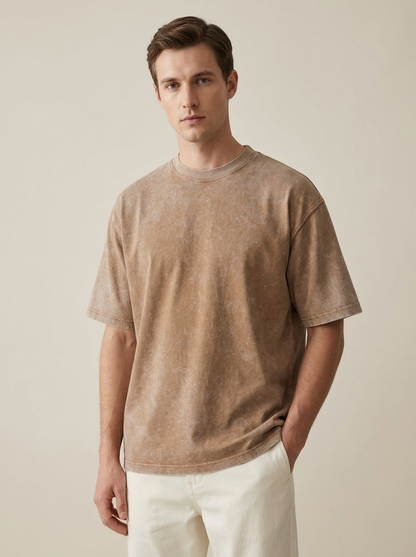 230GSM Washed Oversized Cotton T-Shirt