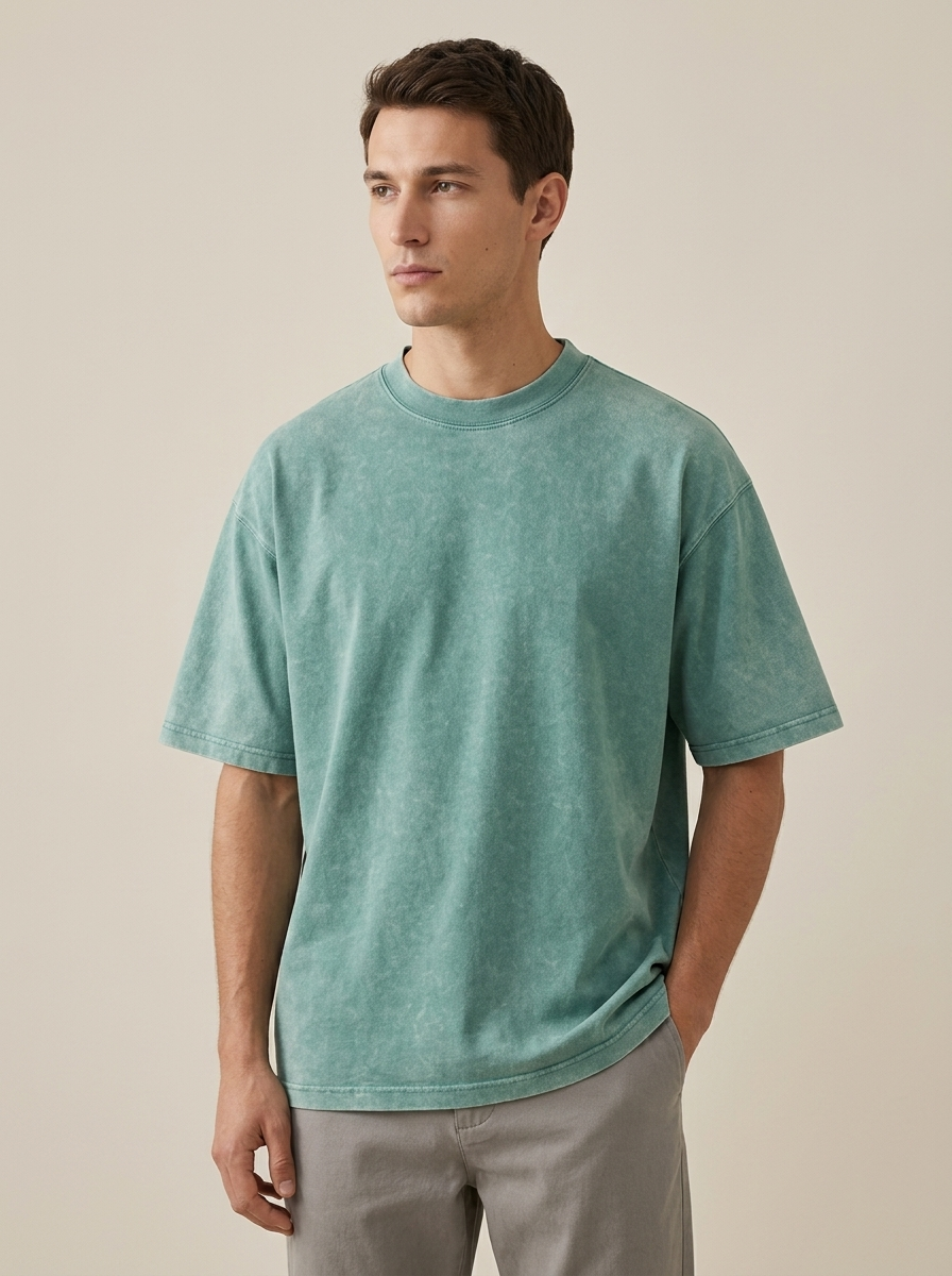 230GSM Washed Oversized Cotton T-Shirt