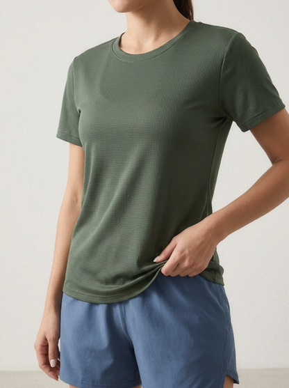 Women's Quick-Dry Sport Tee - Lightweight, Not See-Through