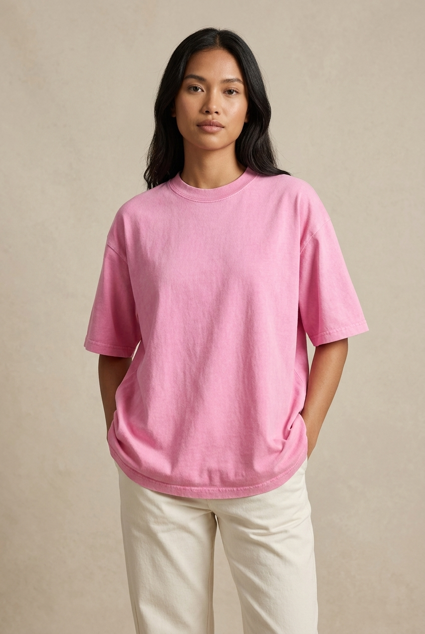 230GSM Washed Oversized Cotton T-Shirt