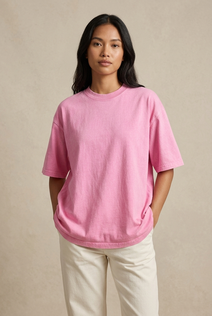 230GSM Washed Oversized Cotton T-Shirt
